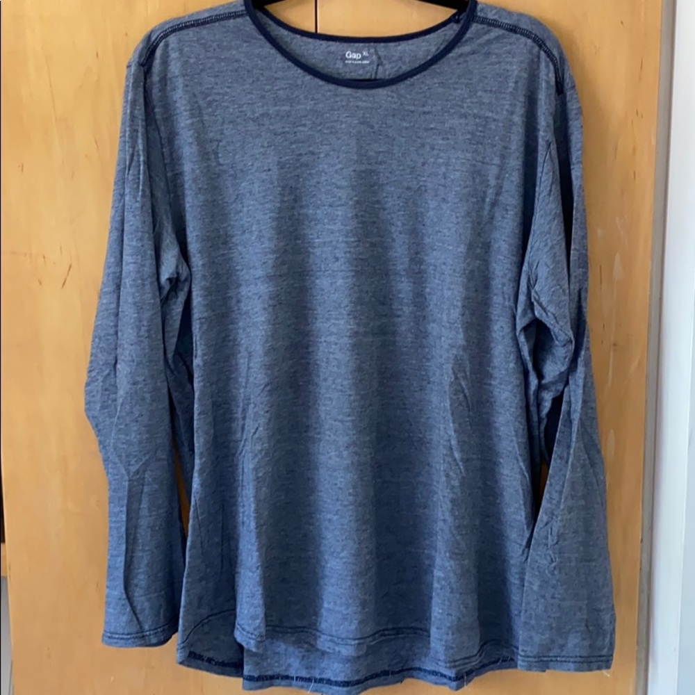 GAP Men’s Long Sleeve Shirt Blue XL